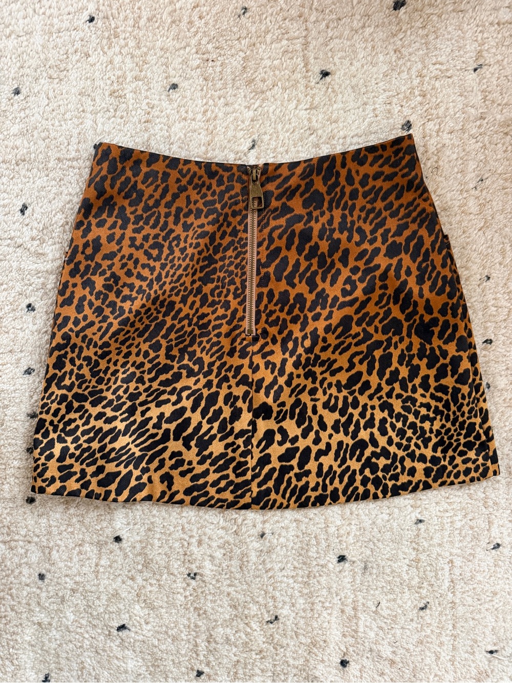 Ecote Leopard-Print Mini Skirt - Brown and Black - Picture 2 of 5